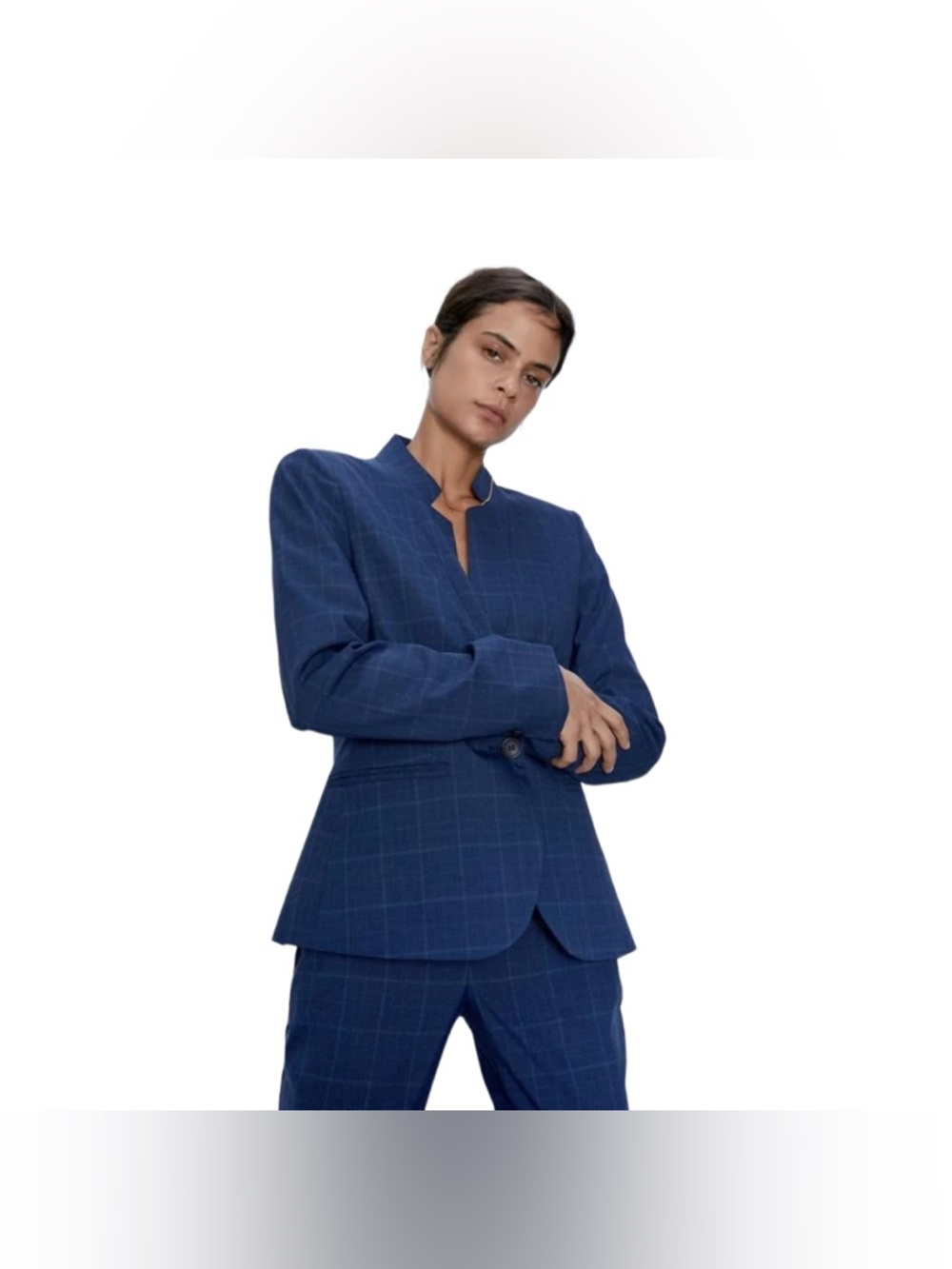 Zara Tailored Blue Blazer NWT